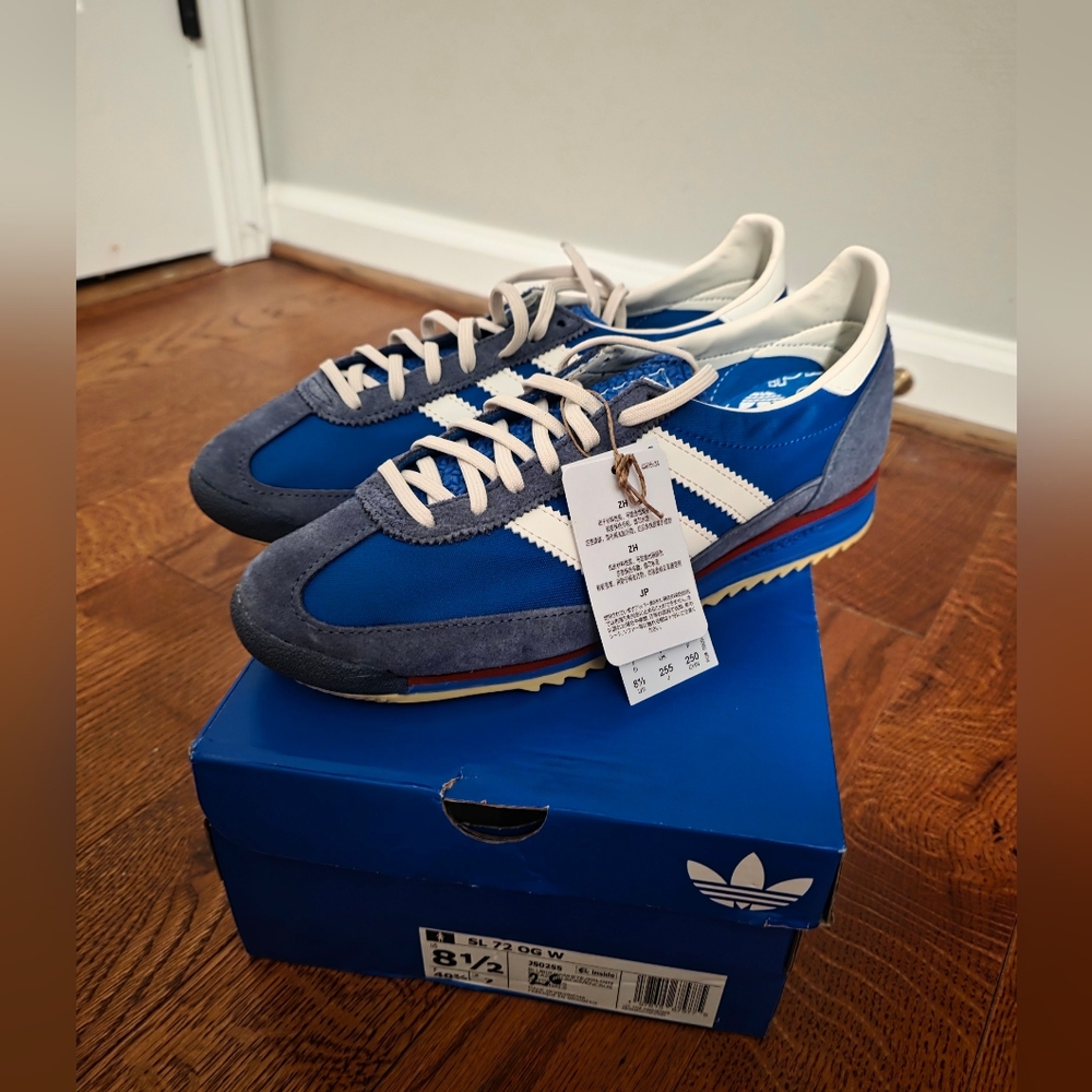 adidas Blue and Gray Athletic Shoes